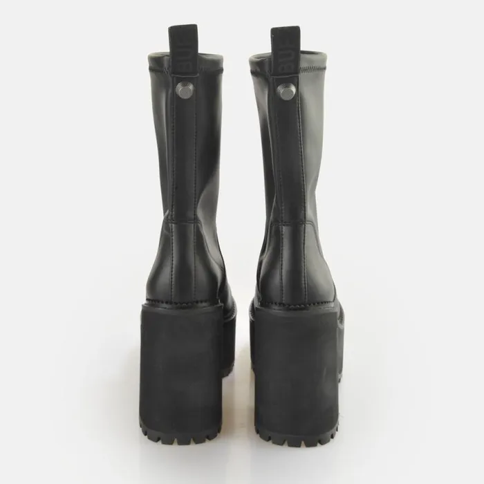Shop Vegan Shoes BUFFALO Killah Sock Boot Black