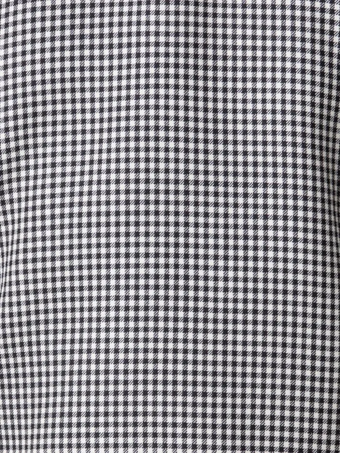 Short Vichy Shirt Jacket In Wool DoubleFace Blackecru Women Akris Jackets