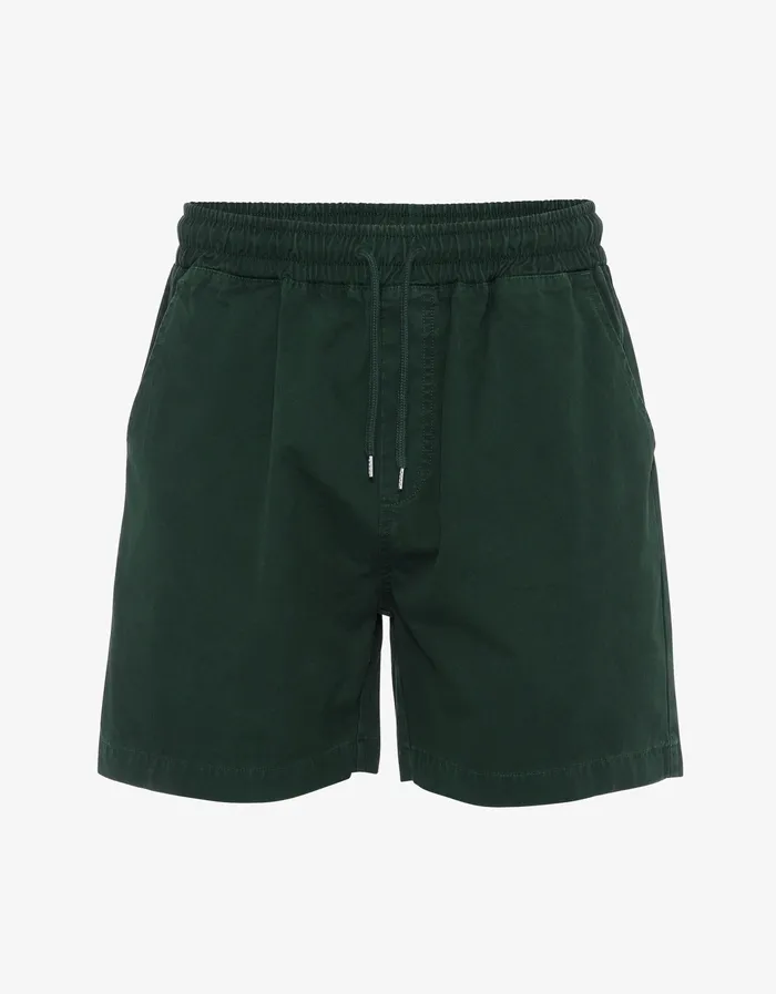 Shorts Men Organic Twill Shorts 8211 Hunter Green Colorfulstandard