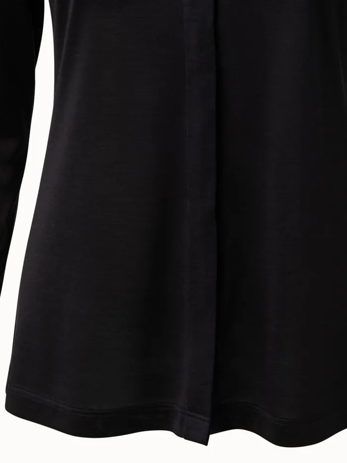 Silk Blouse Black Women Akris Tops