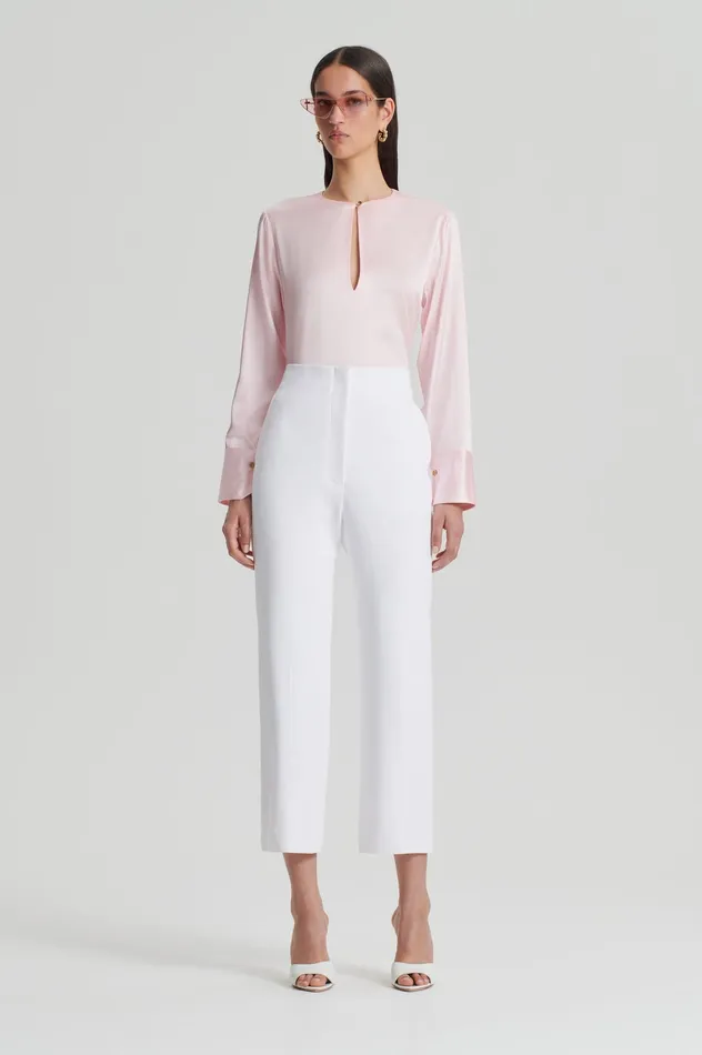 SILK SATIN TOP PALEPINK Women Tops Scanlan Theodore