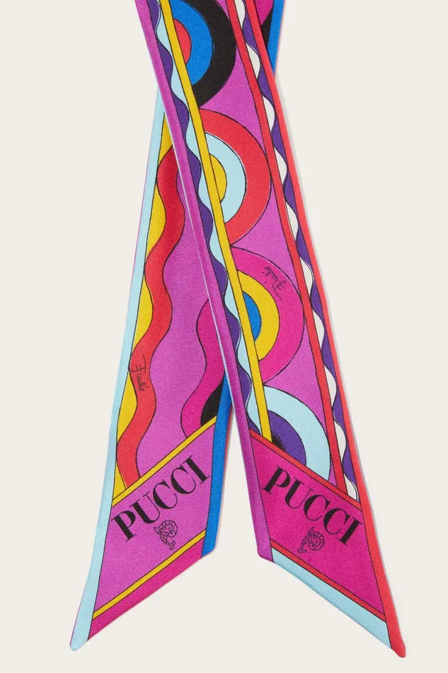 Silks Women PUCCI Onde And BersaglioPrint SilkTwill Scarf