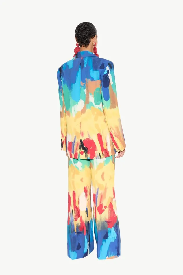 Simon Miller Bottoms Bloo Painted Crepe Pant In Palette Print 8211 Women