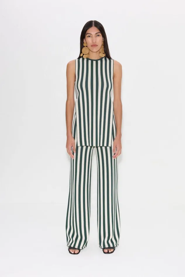 Simon Miller Bottoms Knits By Jabber Pant In Gummy GreenEcru 8211 Women