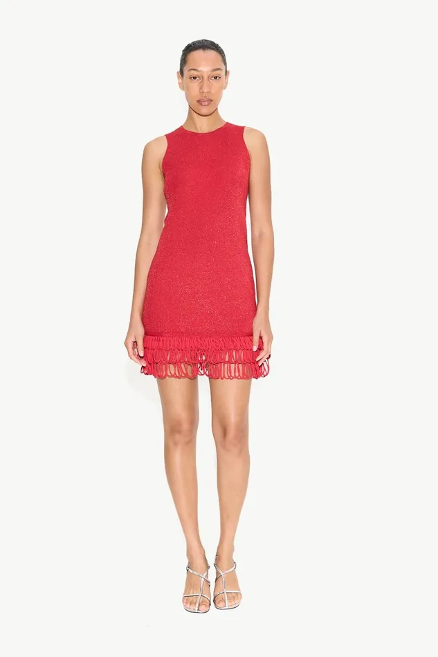 Simon Miller Dresses Albers Knit Mini Dress In Lucky Red 8211 Women