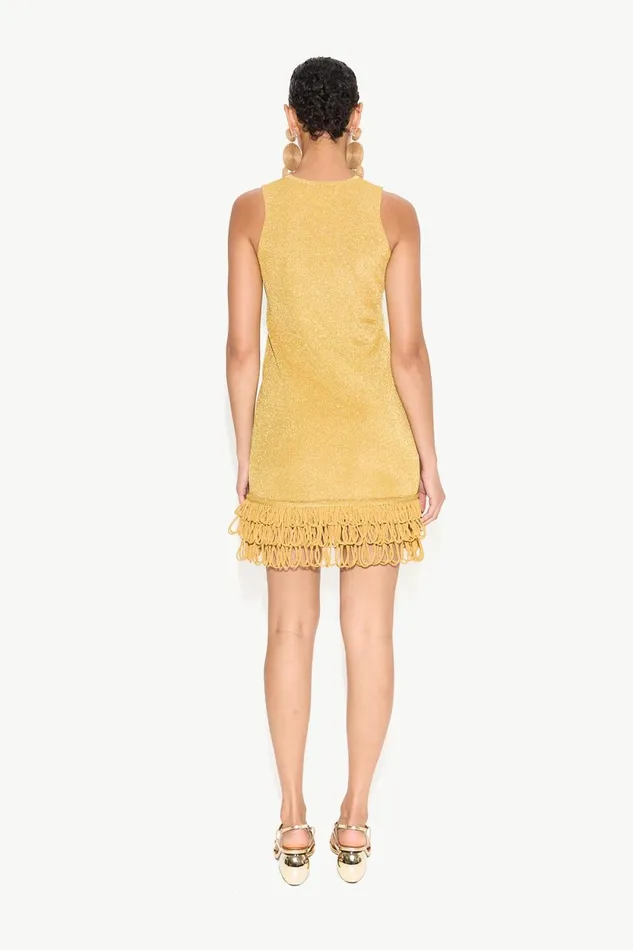 Simon Miller Dresses Albers Knit Mini Dress In Star Gold 8211 Women Simon Miller Dresses Albers Knit Mini Dress In Star Gold 8211 Women