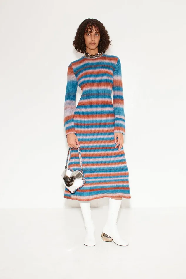 Simon Miller Dresses Axon Knit Dress In Matisse Blue Multi 8211 Women Simon Miller Dresses Axon Knit Dress In Matisse Blue Multi 8211 Women