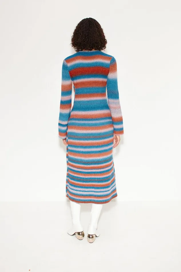 Simon Miller Dresses Axon Knit Dress In Matisse Blue Multi 8211 Women Simon Miller Dresses Axon Knit Dress In Matisse Blue Multi 8211 Women
