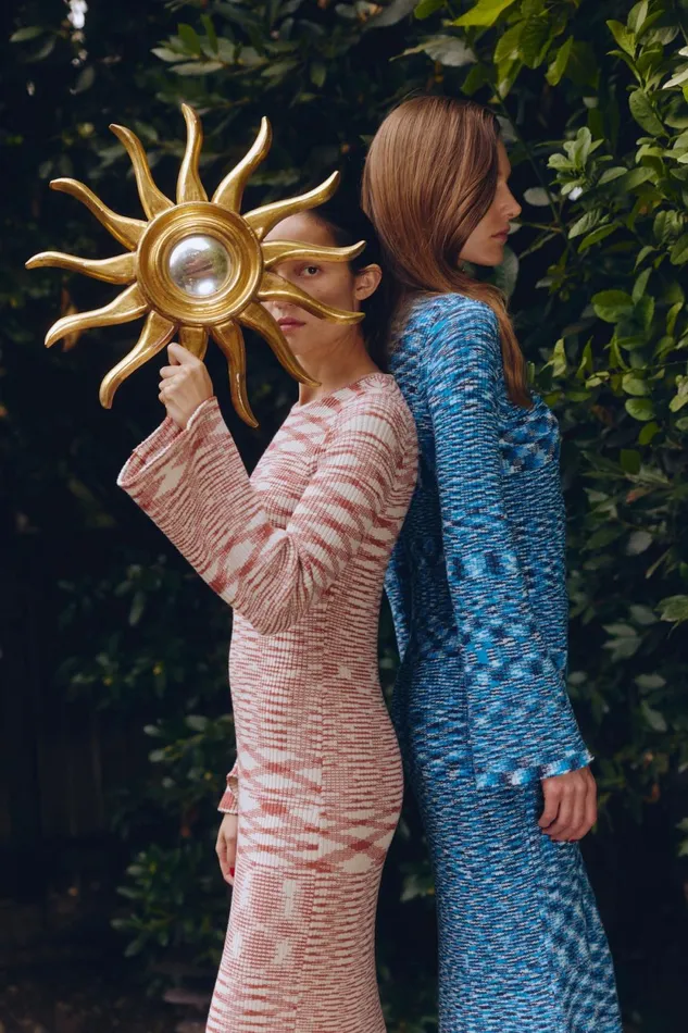 Simon Miller Dresses Axon Knit Dress In Vivid Sky Multi Cotton 8211 Women Simon Miller Dresses Axon Knit Dress In Vivid Sky Multi Cotton 8211 Women