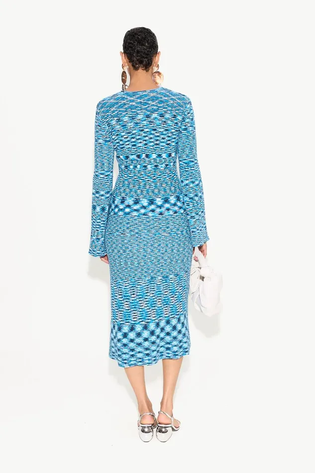 Simon Miller Dresses Axon Knit Dress In Vivid Sky Multi Cotton 8211 Women Simon Miller Dresses Axon Knit Dress In Vivid Sky Multi Cotton 8211 Women