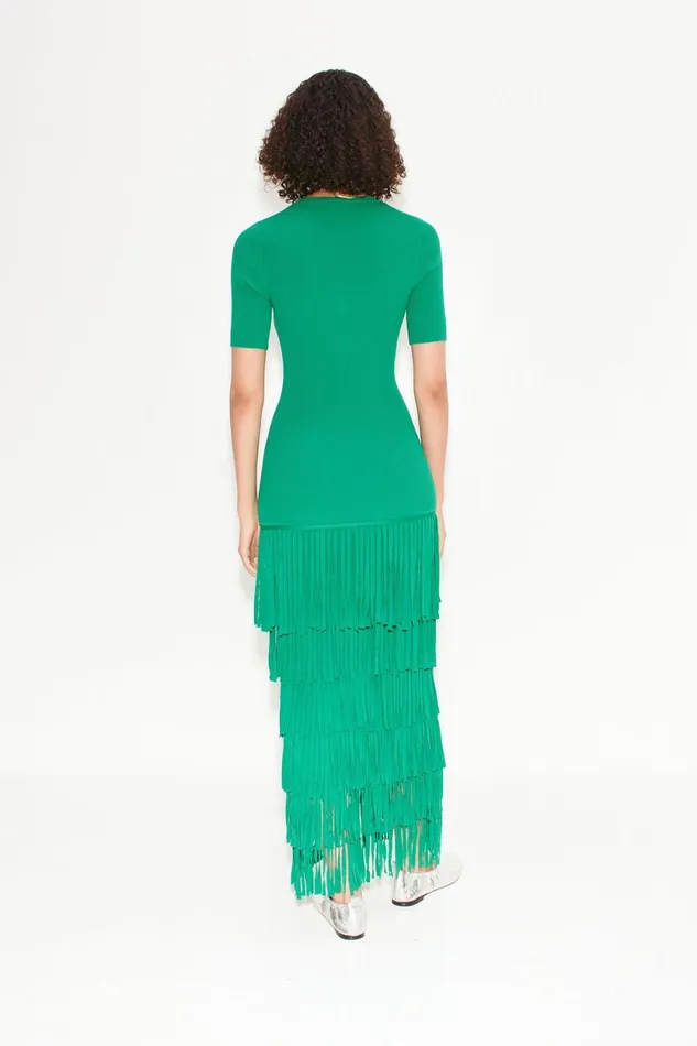 Simon Miller Dresses Za Za Fringe Dress In Jade 8211 Women