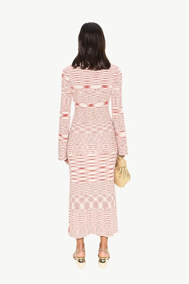Simon Miller Knitwear Axon Knit Dress In RustRice Flour Multi Cotton 8211 Women