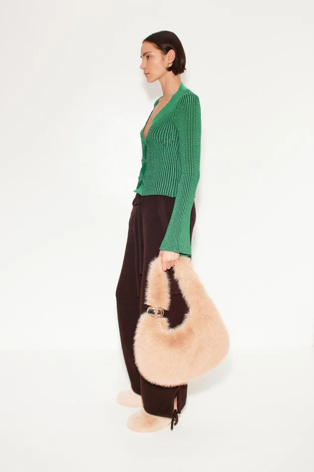 Simon Miller Knitwear Peep Textured Knit Cardigan In Gummy Green 8211 Women Simon Miller Knitwear Peep Textured Knit Cardigan In Gummy Green 8211 Women