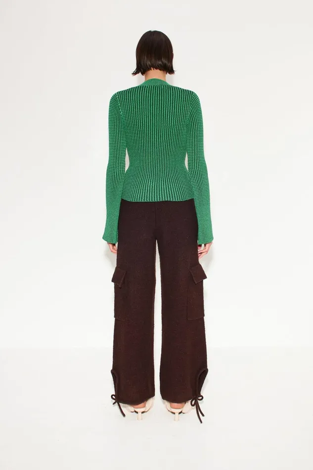 Simon Miller Knitwear Peep Textured Knit Cardigan In Gummy Green 8211 Women Simon Miller Knitwear Peep Textured Knit Cardigan In Gummy Green 8211 Women