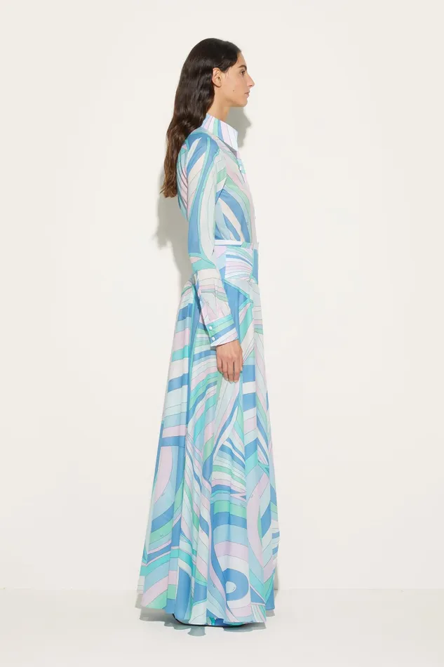 Skirts Women PUCCI IridePrint Cotton Long Skirt