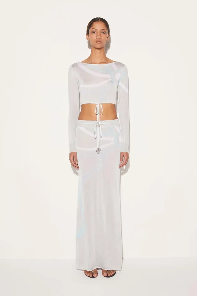 Skirts Women PUCCI MarmoJacquard Long Skirt