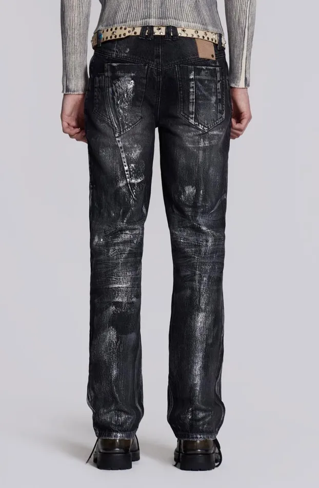 SlimStraight Jeans Men Jaded London Gunmetal Reed Jeans