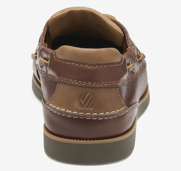 SlipOns and Loafers Ventura 2Eye Boat Shoe Mahogany Full Grain Johnston and Murphy Men