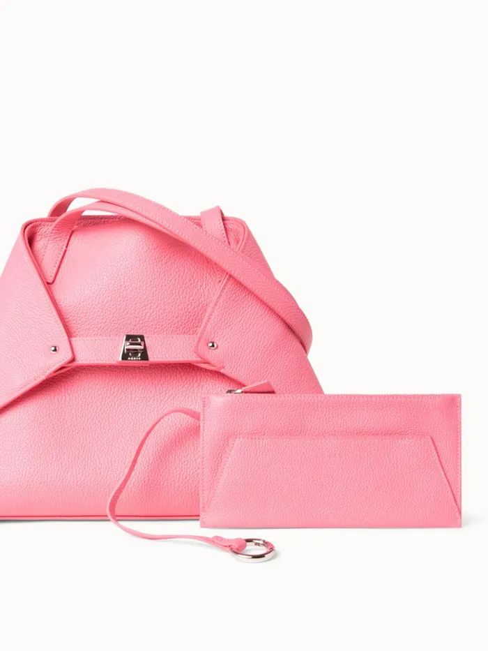 Small Ai Shoulder Bag In Calf Leather Blossom Women Akris Tote Bags