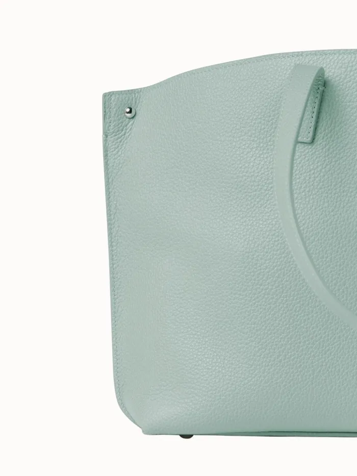 Small Ai Shoulder Bag In Calf Leather Mint Women Akris Tote Bags