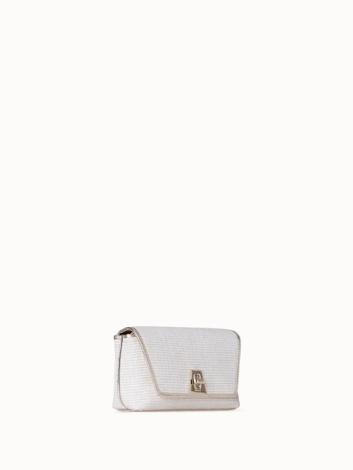 Small Anouk Day Bag In Raffia Ecrustucco Women Akris Shoulder Bags
