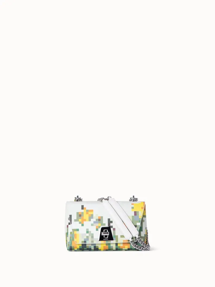Small Anouk Day Bag With Flowers At Home Print Flowers At Home Women Akris Shoulder Bags