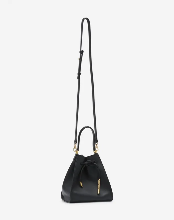 Small Leather Sequence By Lanvin Handbag Black Women Lanvin Crossbody Bags and Shoulder Bags