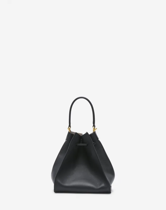 Small Leather Sequence By Lanvin Handbag Black Women Lanvin Crossbody Bags and Shoulder Bags