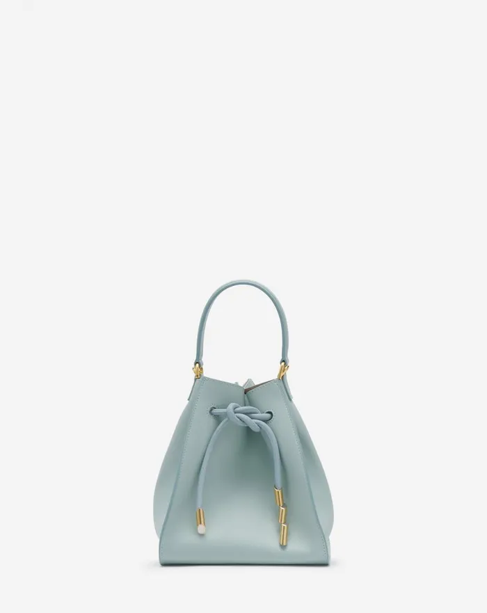 Small Leather Sequence By Lanvin Handbag Ice Blue Women Lanvin Mini Bags and Clutches