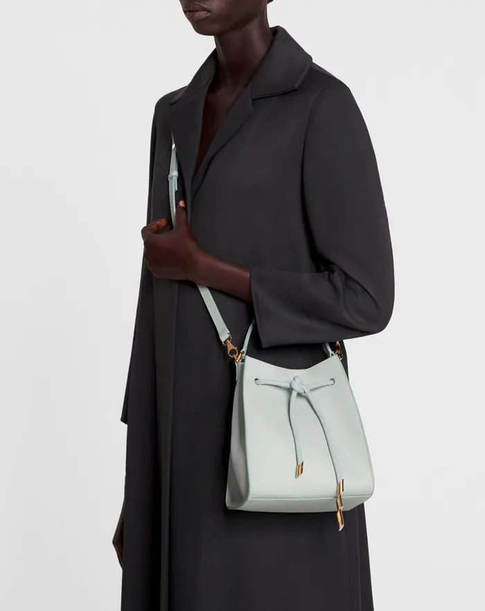 Small Leather Sequence By Lanvin Handbag Ice Blue Women Lanvin Mini Bags and Clutches