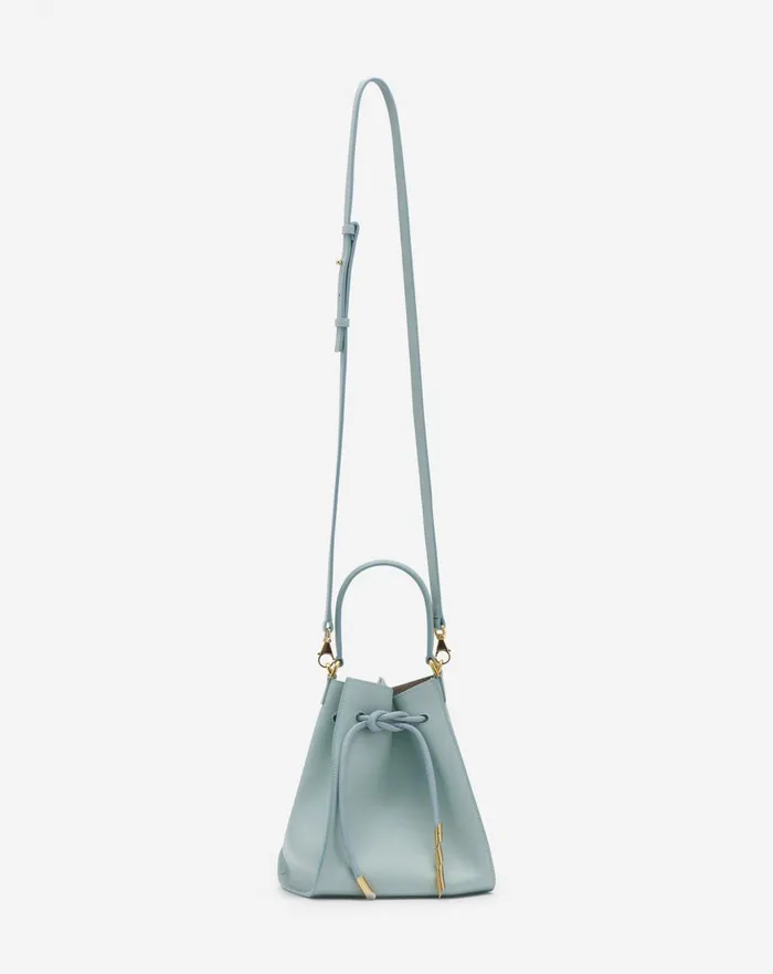 Small Leather Sequence By Lanvin Handbag Ice Blue Women Lanvin Mini Bags and Clutches
