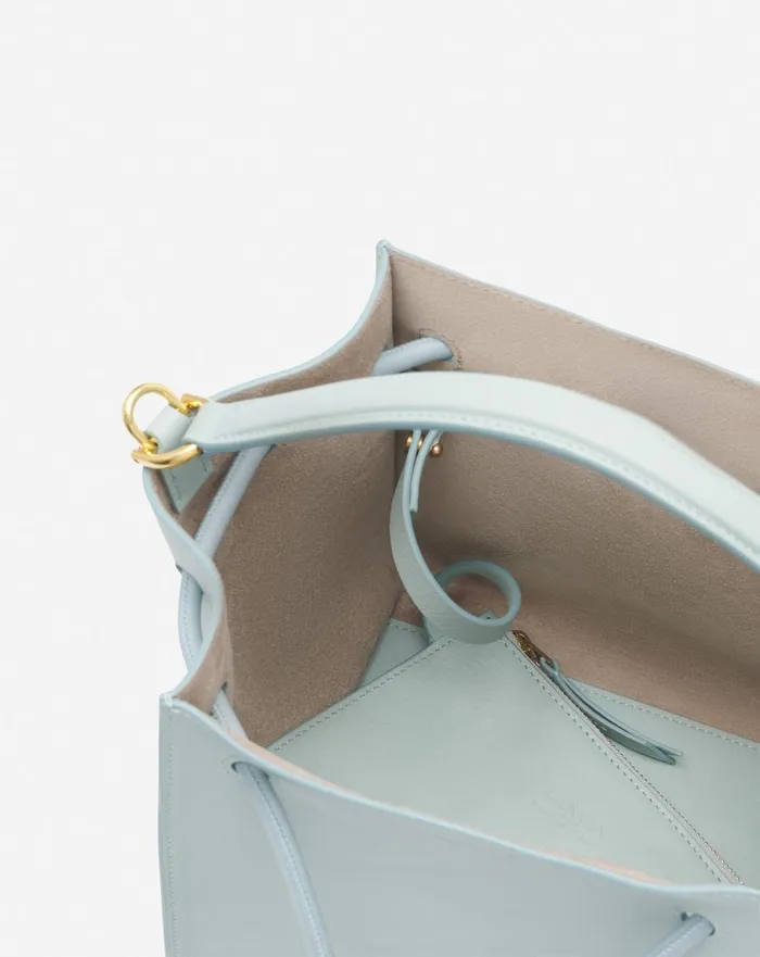 Small Leather Sequence By Lanvin Handbag Ice Blue Women Lanvin Mini Bags and Clutches