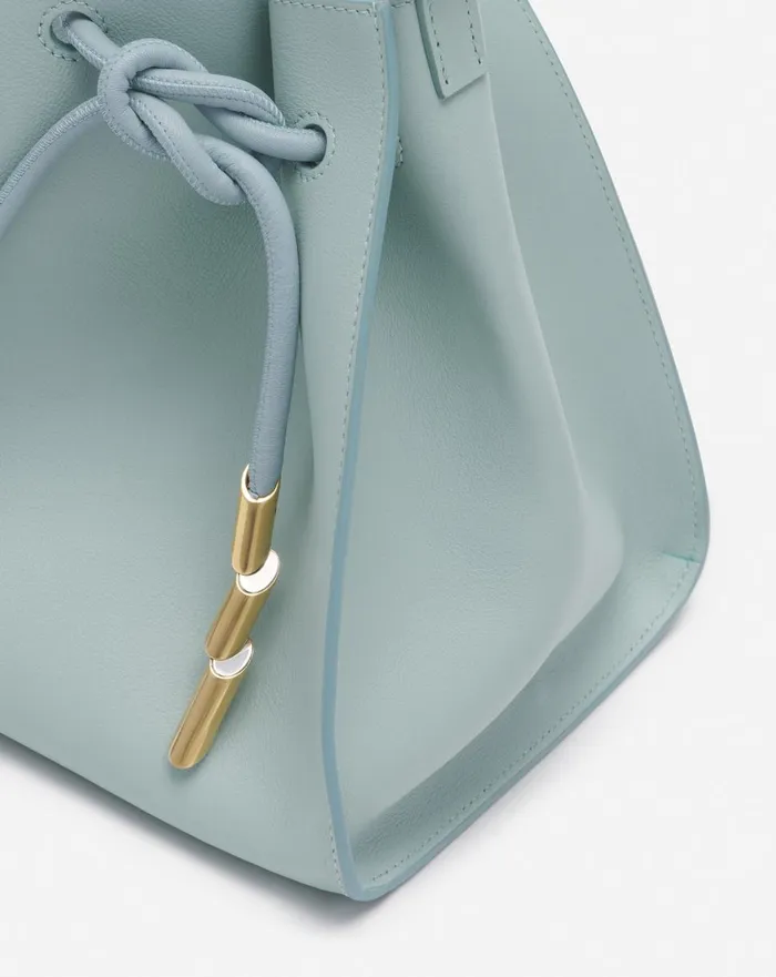 Small Leather Sequence By Lanvin Handbag Ice Blue Women Lanvin Mini Bags and Clutches