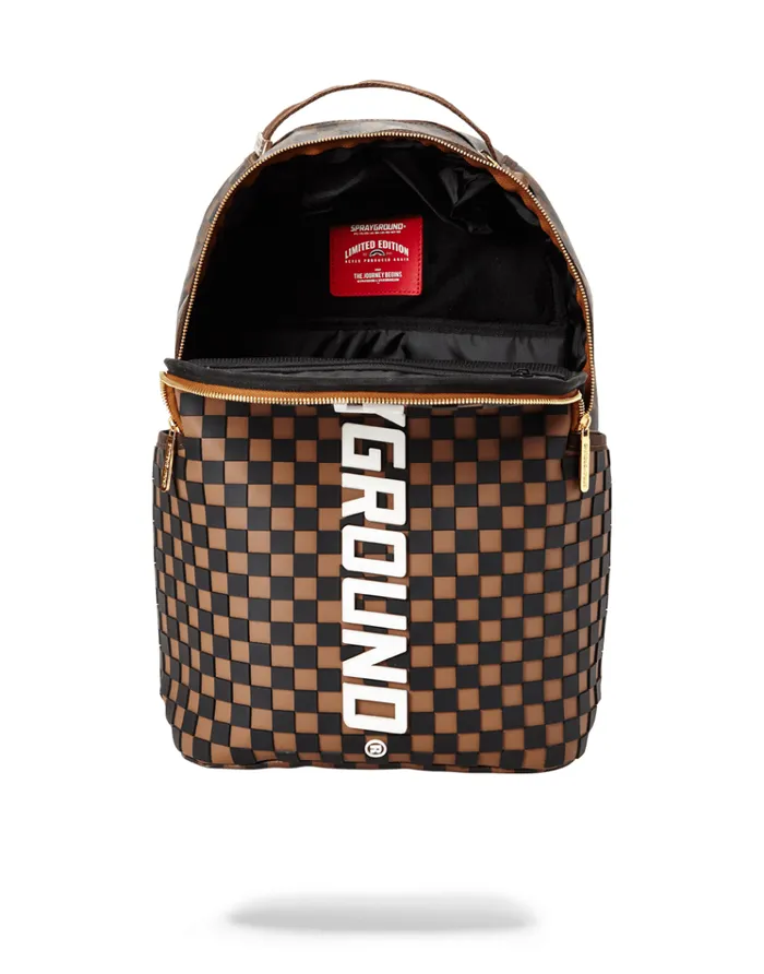 SPRAYGROUND Backpacks 3D MOLDED RUBBER CHECKERED LOGO 8211 Universal SPRAYGROUND Backpacks 3D MOLDED RUBBER CHECKERED LOGO 8211 Universal