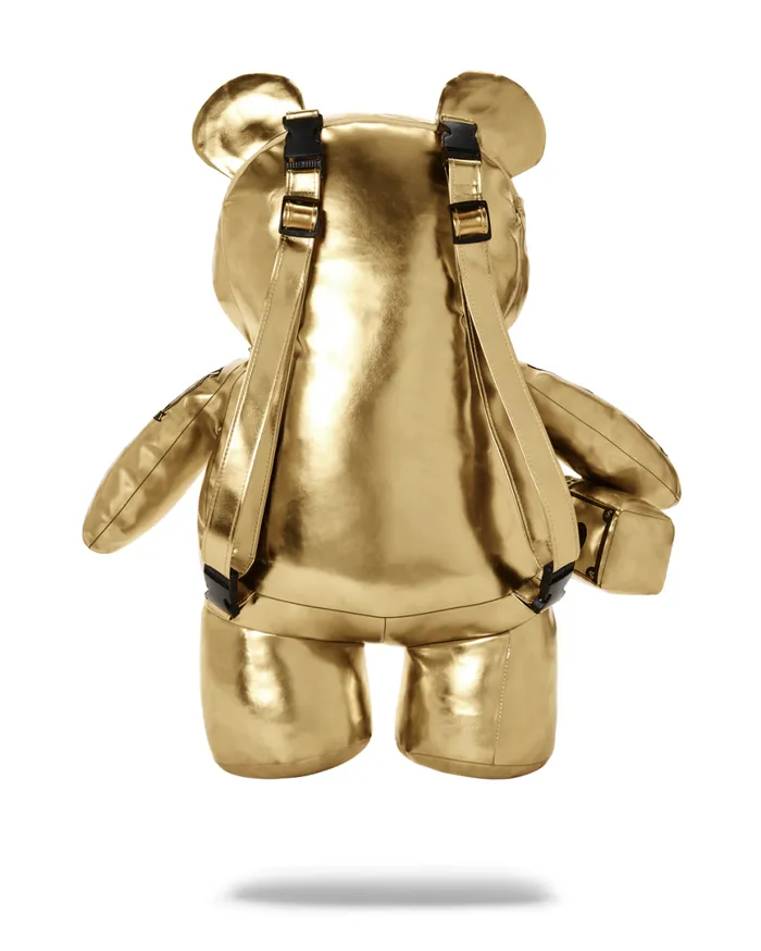 SPRAYGROUND Backpacks GOLD RUSH MONEYBEAR TEDDYBEAR BACKPACK 8211 Universal