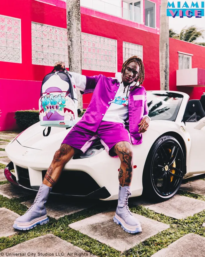 SPRAYGROUND Backpacks MIAMI VICE SOUTH BEACH BACKPACK DLXV 8211 Universal SPRAYGROUND Backpacks MIAMI VICE SOUTH BEACH BACKPACK DLXV 8211 Universal