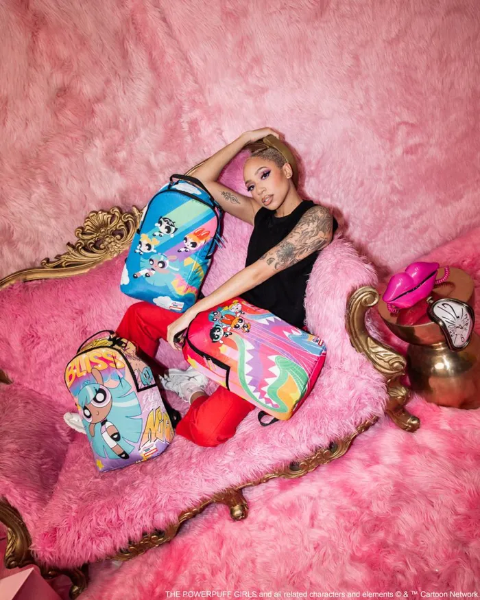 SPRAYGROUND Backpacks POWER PUFF GIRLS BUST OUT DLXSR BACKPACK 8211 Universal