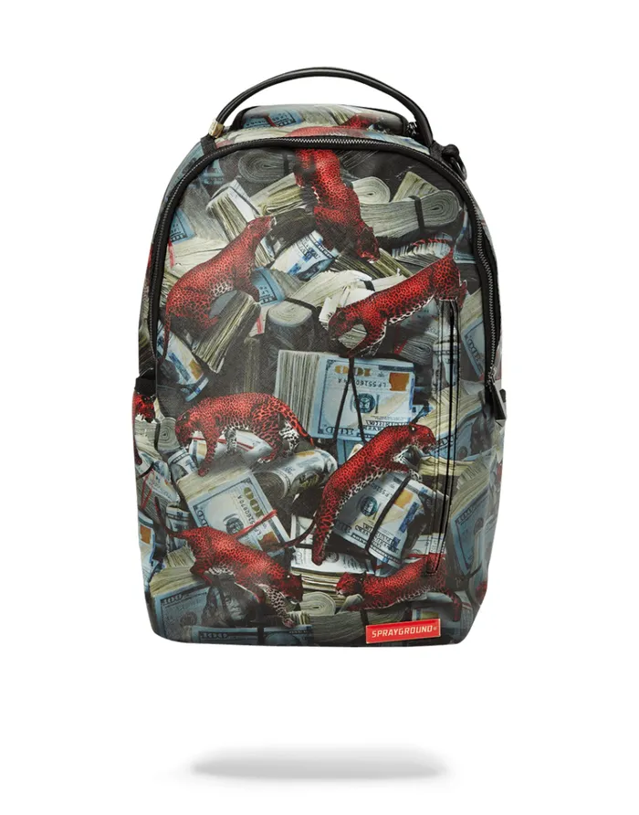 SPRAYGROUND Backpacks RED LEOPARD MONEY 8211 Universal