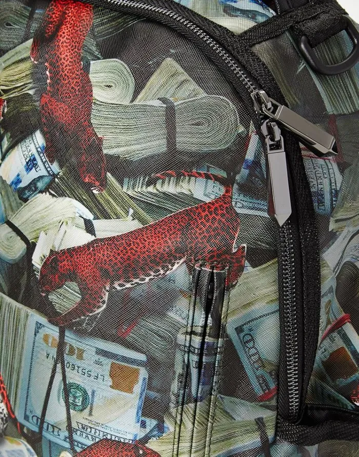 SPRAYGROUND Backpacks RED LEOPARD MONEY 8211 Universal