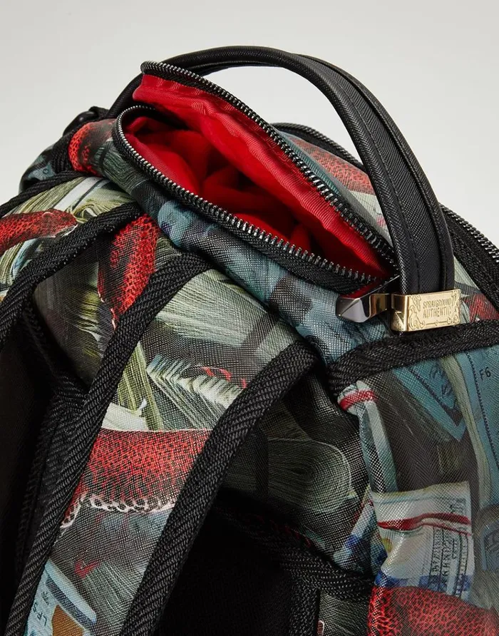 SPRAYGROUND Backpacks RED LEOPARD MONEY 8211 Universal