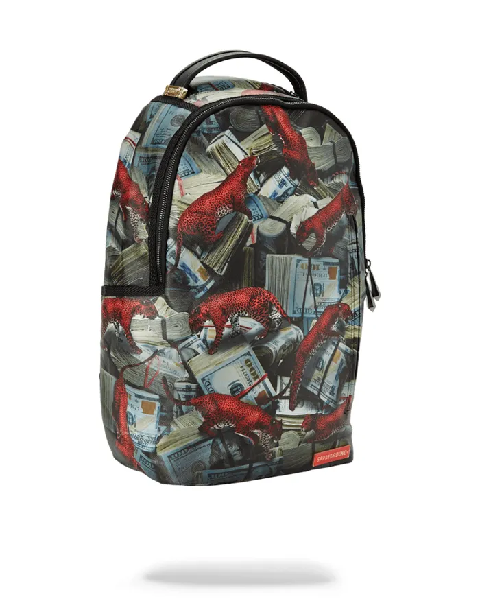 SPRAYGROUND Backpacks RED LEOPARD MONEY 8211 Universal