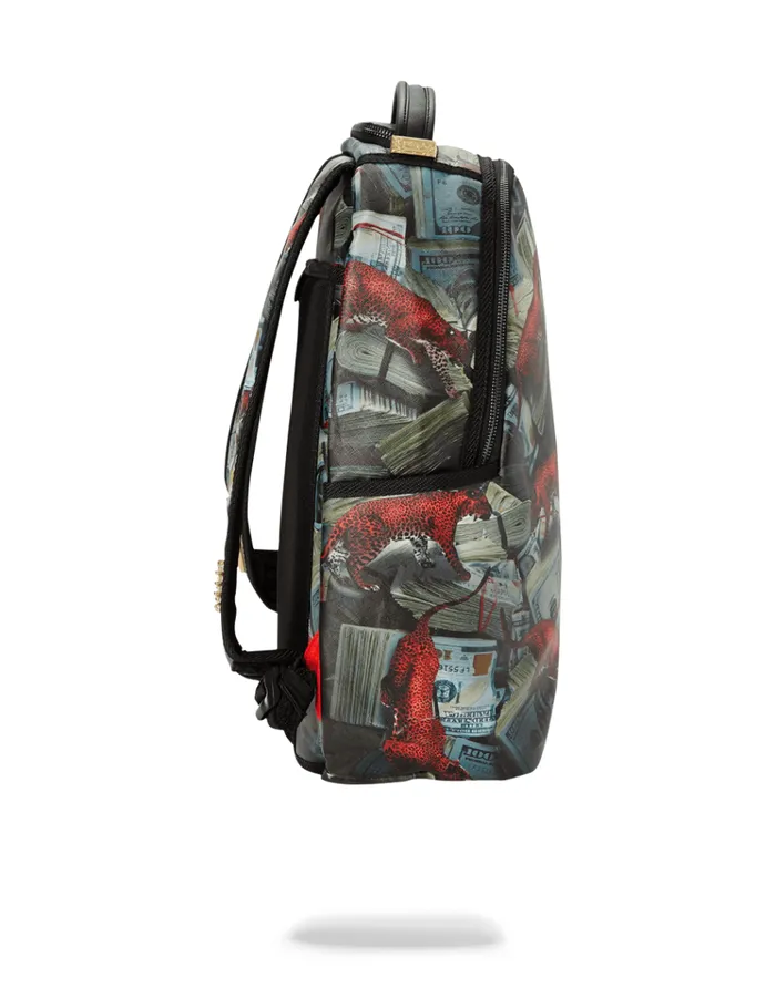 SPRAYGROUND Backpacks RED LEOPARD MONEY 8211 Universal