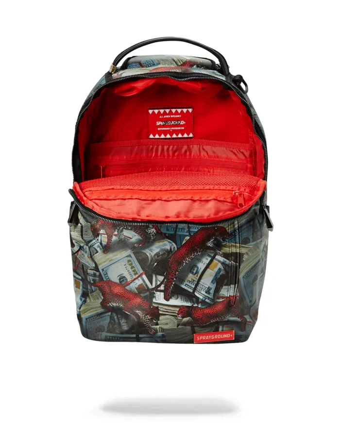SPRAYGROUND Backpacks RED LEOPARD MONEY 8211 Universal