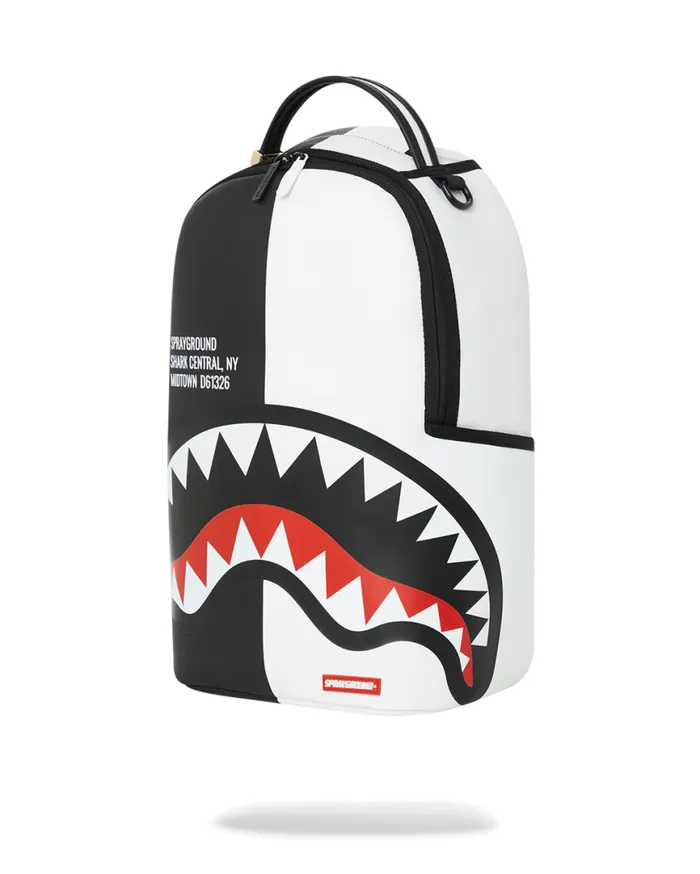 SPRAYGROUND Backpacks SHARK CENTRAL SPLIT BACKPACK BLKWHT DLXV 8211 Universal SPRAYGROUND Backpacks SHARK CENTRAL SPLIT BACKPACK BLKWHT DLXV 8211 Universal