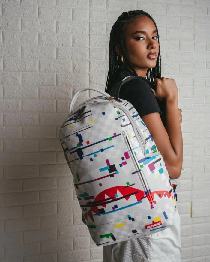SPRAYGROUND Backpacks SHARKS IN PARIS GLITCH RIDER BACKPACK DLXV 8211 Universal