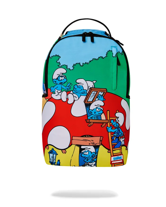 SPRAYGROUND Backpacks SMURFS MUSHROOM VILLAGE BACKPACK 8211 Universal