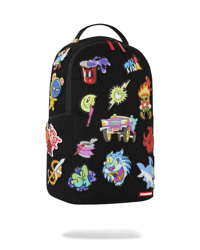 SPRAYGROUND Backpacks TRANCE PARTY PATCHES BACKPACK 23 VELCRO REMOVABLE PATCHES 8211 Universal