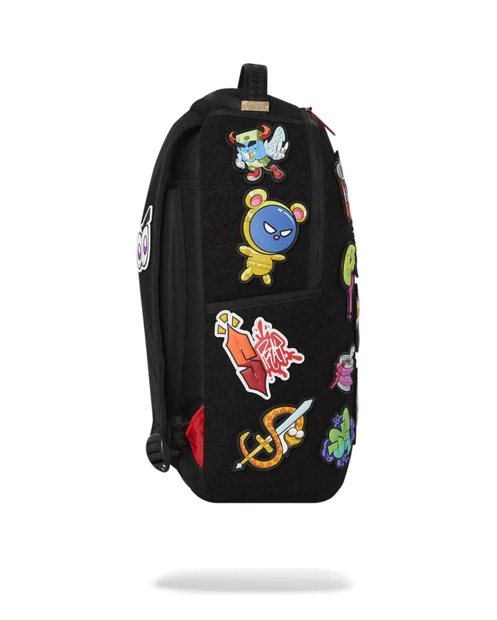 SPRAYGROUND Backpacks TRANCE PARTY PATCHES BACKPACK 23 VELCRO REMOVABLE PATCHES 8211 Universal