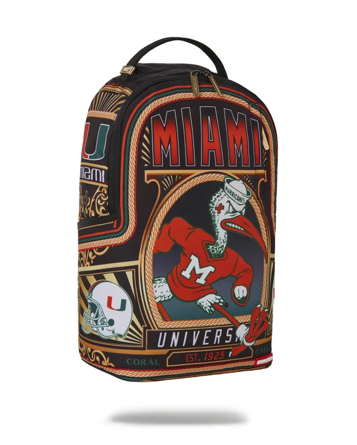 SPRAYGROUND Backpacks UNIVERSITY OF MIAMI BACKPACK DLXR 8211 Universal SPRAYGROUND Backpacks UNIVERSITY OF MIAMI BACKPACK DLXR 8211 Universal