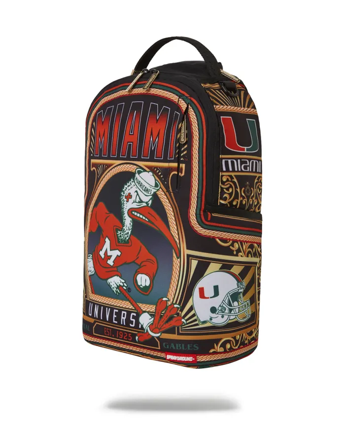 SPRAYGROUND Backpacks UNIVERSITY OF MIAMI BACKPACK DLXR 8211 Universal SPRAYGROUND Backpacks UNIVERSITY OF MIAMI BACKPACK DLXR 8211 Universal